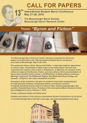 Call for Papers: 13th International Student Byron Conference